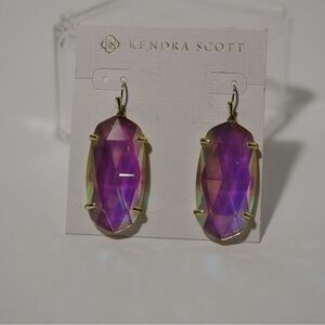 Kendra Scott Esme faceted Dichroic Glass